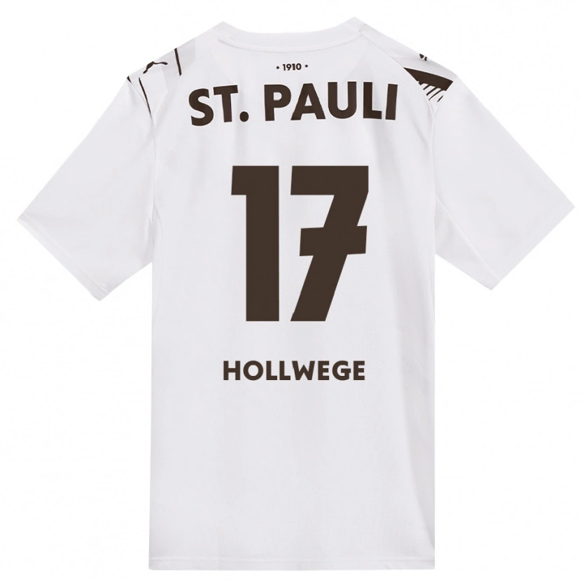 Danxen Damen Jonah Hollwege #17 Kaffee Weiß Rot Auswärtstrikot Trikot 2026/27 T-Shirt