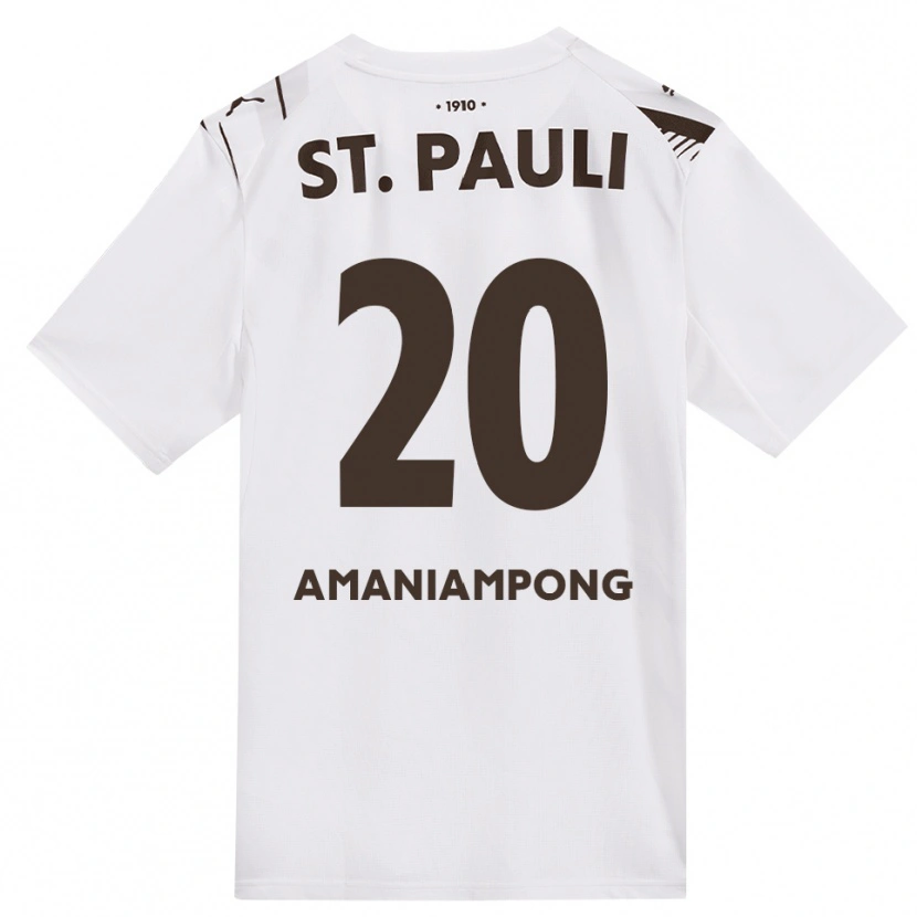 Danxen Damen Marces Amaniampong #20 Kaffee Weiß Rot Auswärtstrikot Trikot 2026/27 T-Shirt