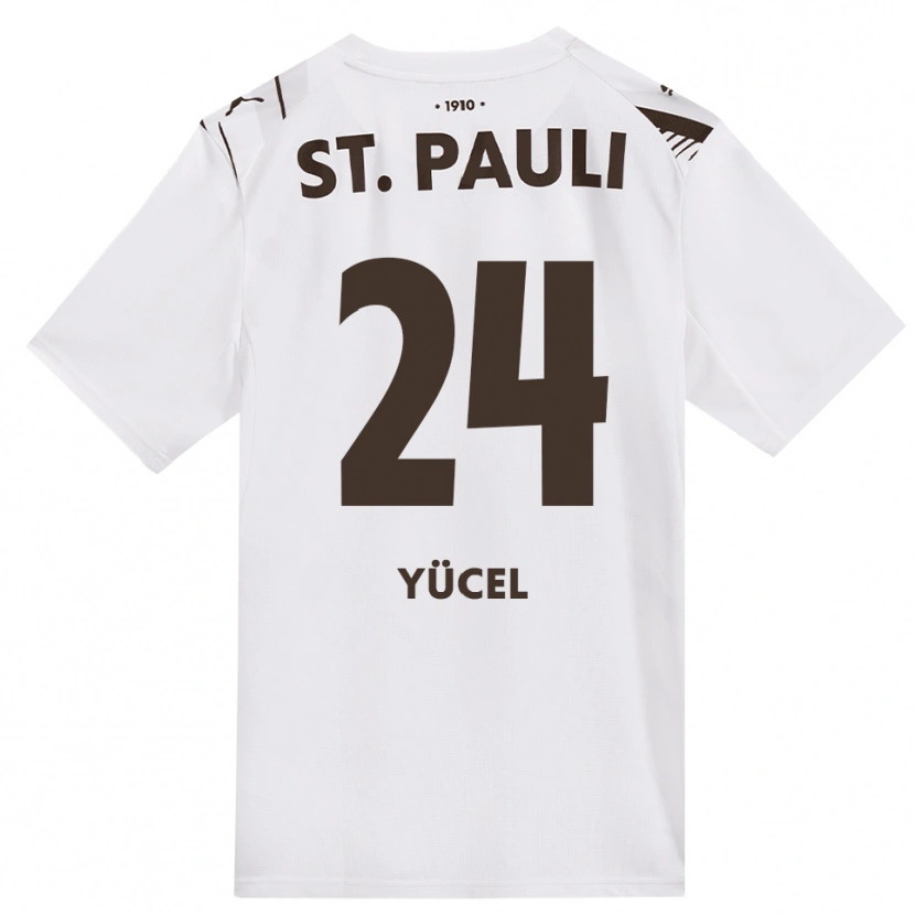 Danxen Damen Simon Yücel #24 Kaffee Weiß Rot Auswärtstrikot Trikot 2026/27 T-Shirt