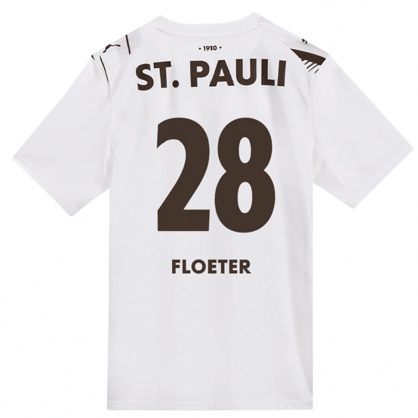 Danxen Damen Joline Floeter #28 Kaffee Weiß Rot Auswärtstrikot Trikot 2026/27 T-Shirt