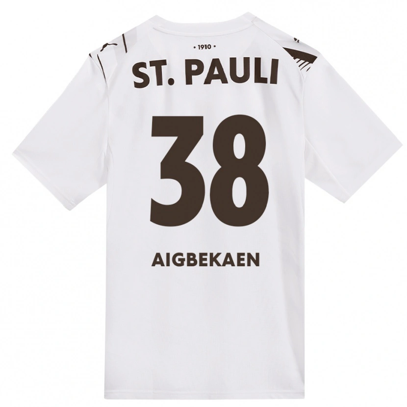 Danxen Damen Romeo Aigbekaen #38 Kaffee Weiß Rot Auswärtstrikot Trikot 2026/27 T-Shirt