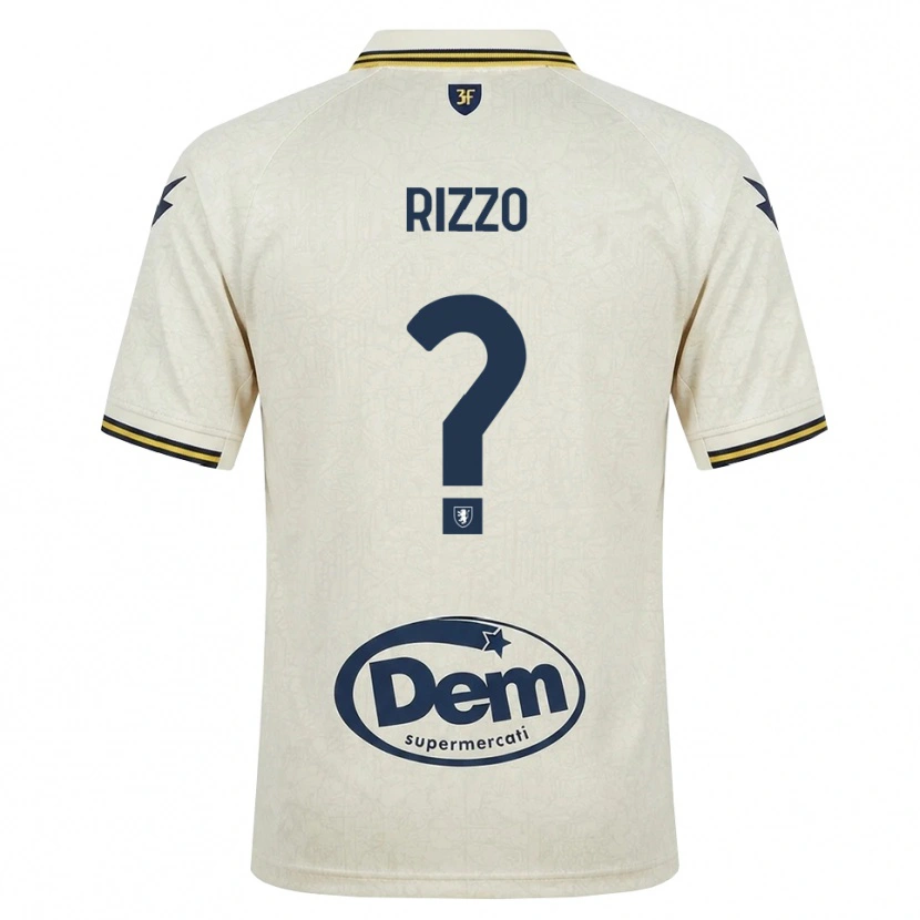 Danxen Damen Cristiano Rizzo #0 Oldlace Gelb Schwarz Auswärtstrikot Trikot 2026/27 T-Shirt