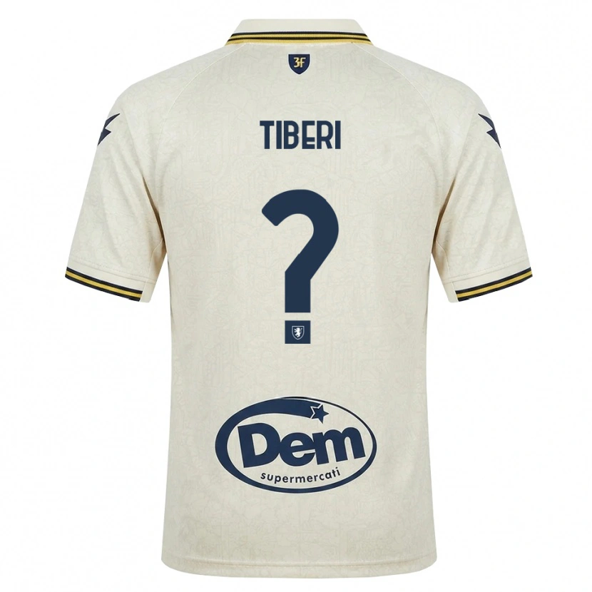 Danxen Damen Gianluca Tiberi #0 Oldlace Gelb Schwarz Auswärtstrikot Trikot 2026/27 T-Shirt