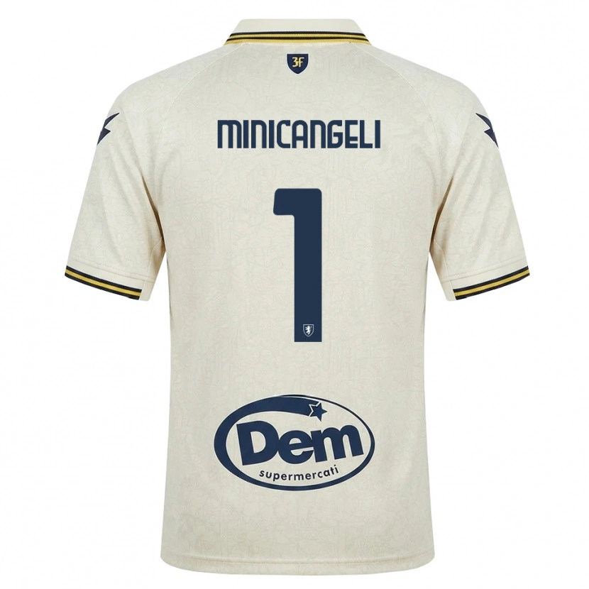 Danxen Damen Francesco Minicangeli #1 Oldlace Gelb Schwarz Auswärtstrikot Trikot 2026/27 T-Shirt
