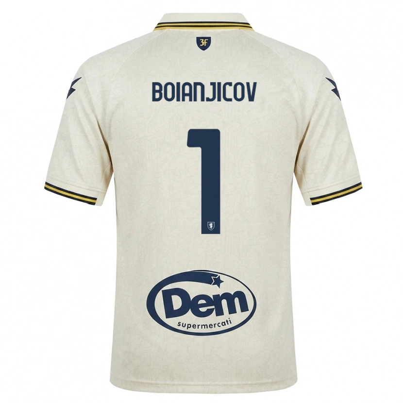 Danxen Damen Nicolas Boianjicov #1 Oldlace Gelb Schwarz Auswärtstrikot Trikot 2026/27 T-Shirt