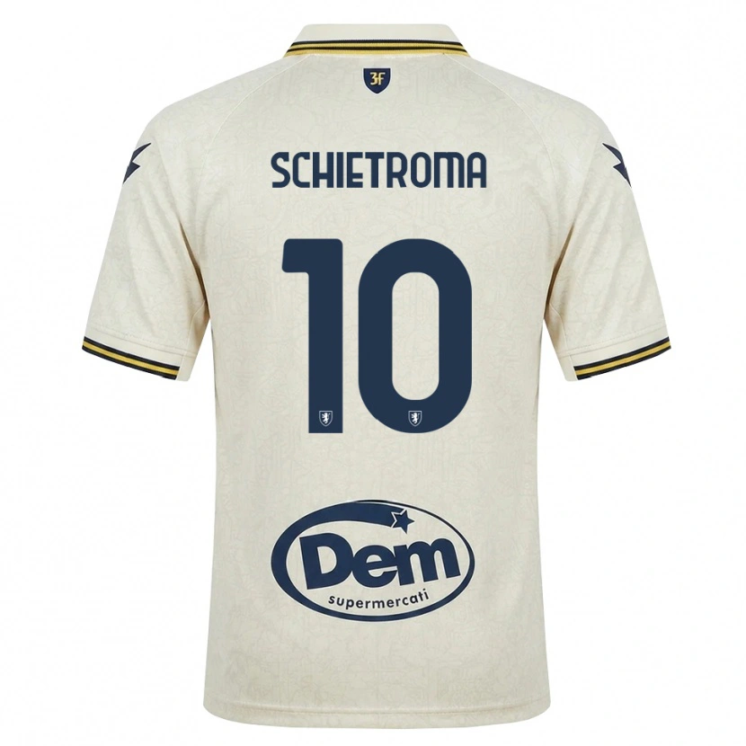 Danxen Damen Lorenzo Schietroma #10 Oldlace Gelb Schwarz Auswärtstrikot Trikot 2026/27 T-Shirt
