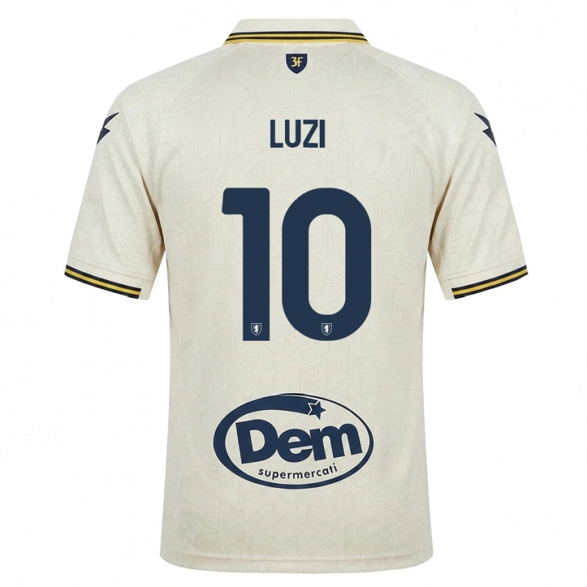Danxen Damen Daniel Luzi #10 Oldlace Gelb Schwarz Auswärtstrikot Trikot 2026/27 T-Shirt