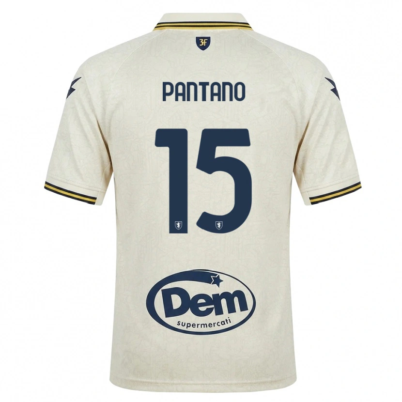Danxen Damen Cristian Pantano #15 Oldlace Gelb Schwarz Auswärtstrikot Trikot 2026/27 T-Shirt