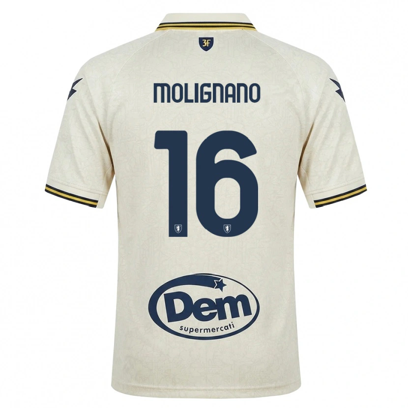 Danxen Damen Gaetano Molignano #16 Oldlace Gelb Schwarz Auswärtstrikot Trikot 2026/27 T-Shirt