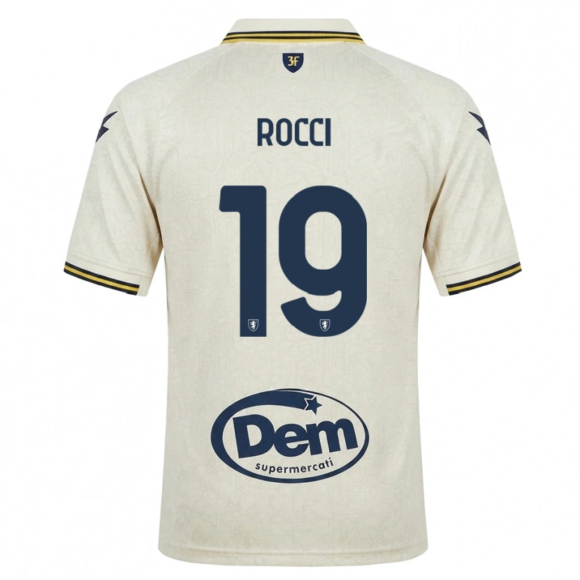 Danxen Damen Valerio Rocci #19 Oldlace Gelb Schwarz Auswärtstrikot Trikot 2026/27 T-Shirt