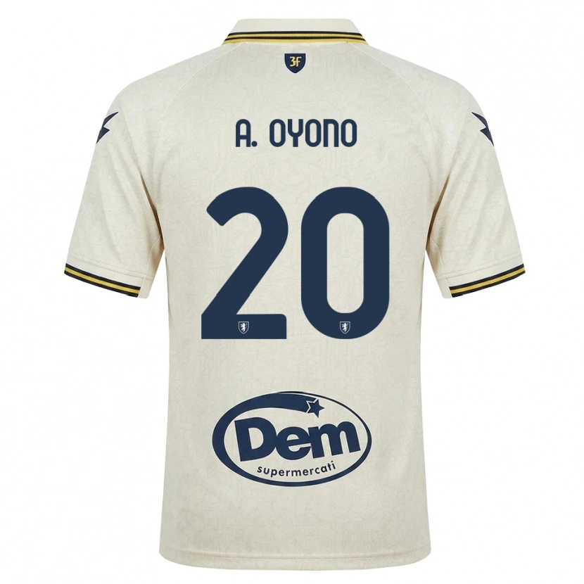 Danxen Damen Anthony Oyono #20 Oldlace Gelb Schwarz Auswärtstrikot Trikot 2026/27 T-Shirt
