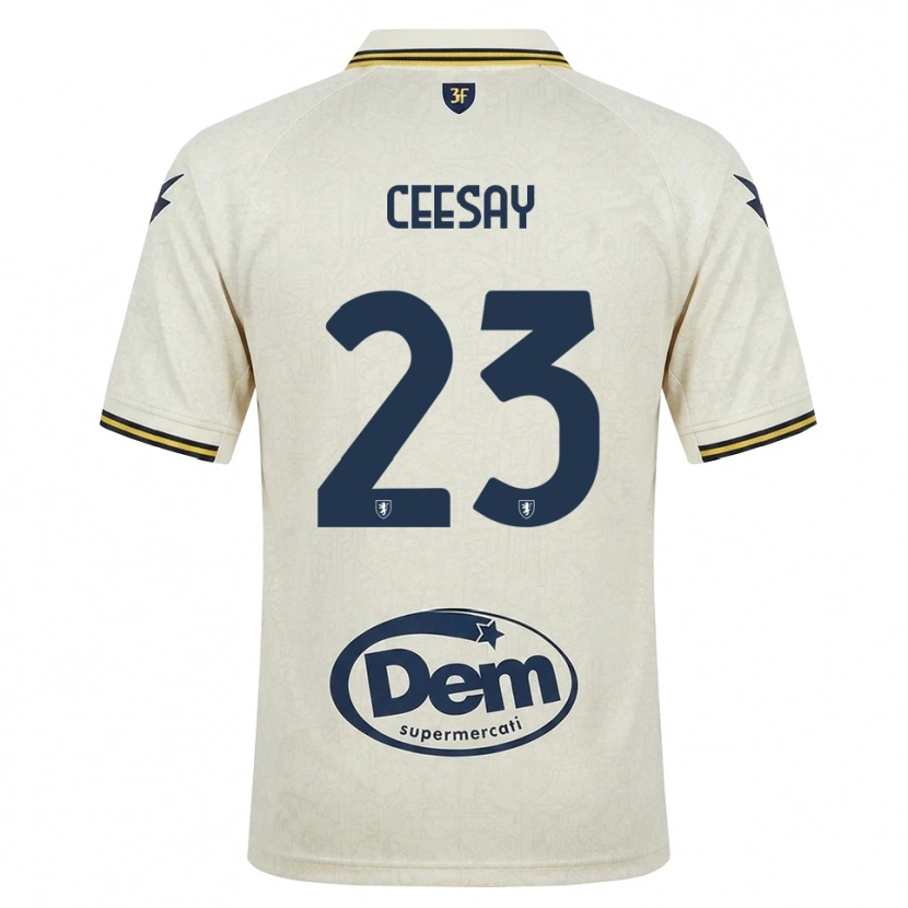 Danxen Damen Abubacar Ceesay #23 Oldlace Gelb Schwarz Auswärtstrikot Trikot 2026/27 T-Shirt