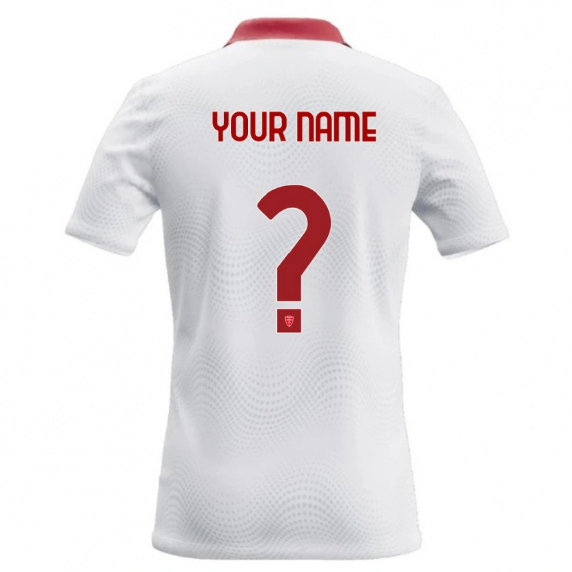 Danxen Damen Ihren Namen #0 Weiß Rot Auswärtstrikot Trikot 2026/27 T-Shirt