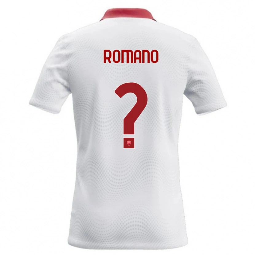 Danxen Damen Giuseppe Romano #0 Weiß Rot Auswärtstrikot Trikot 2026/27 T-Shirt