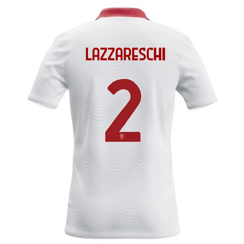 Danxen Damen Andrea Lazzareschi #2 Weiß Rot Auswärtstrikot Trikot 2026/27 T-Shirt