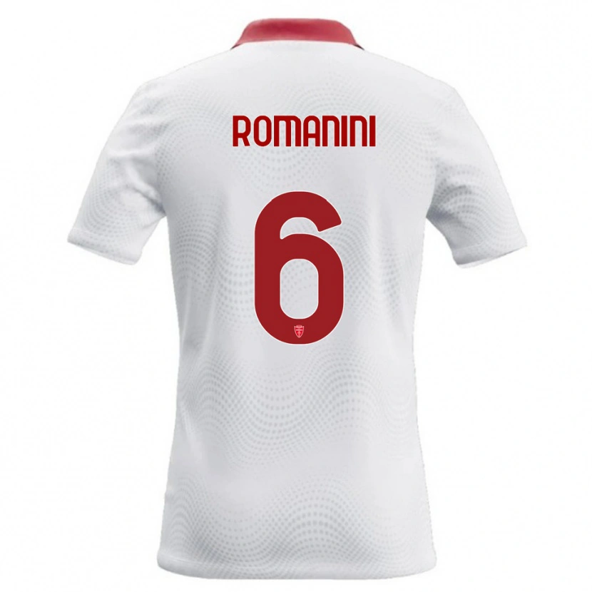 Danxen Damen Andrea Romanini #6 Weiß Rot Auswärtstrikot Trikot 2026/27 T-Shirt