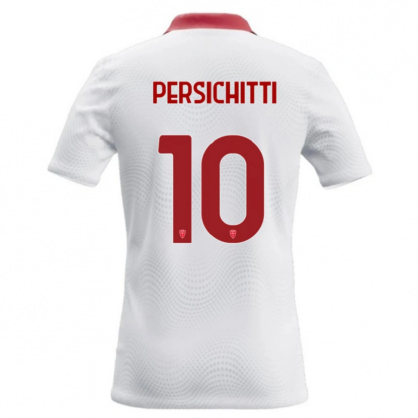 Danxen Damen Matteo Persichitti #10 Weiß Rot Auswärtstrikot Trikot 2026/27 T-Shirt