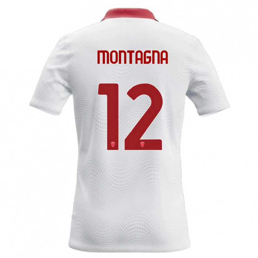 Danxen Damen Jacopo Montagna #12 Weiß Rot Auswärtstrikot Trikot 2026/27 T-Shirt