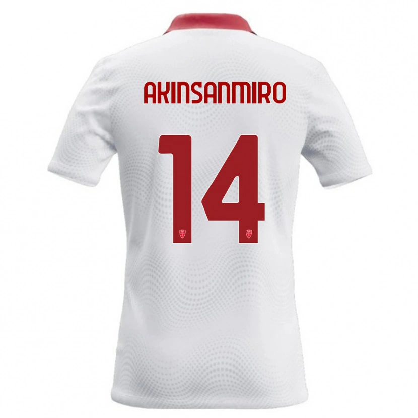Danxen Damen Ebenezer Akinsanmiro #14 Weiß Rot Auswärtstrikot Trikot 2026/27 T-Shirt
