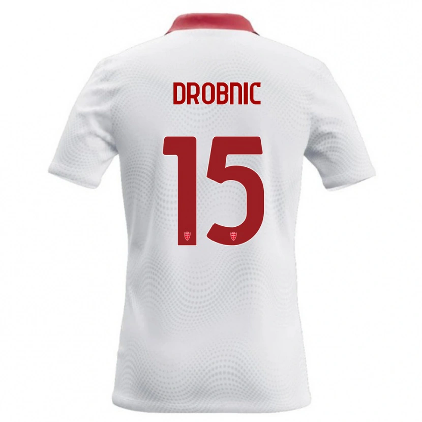 Danxen Damen Matic Drobnic #15 Weiß Rot Auswärtstrikot Trikot 2026/27 T-Shirt