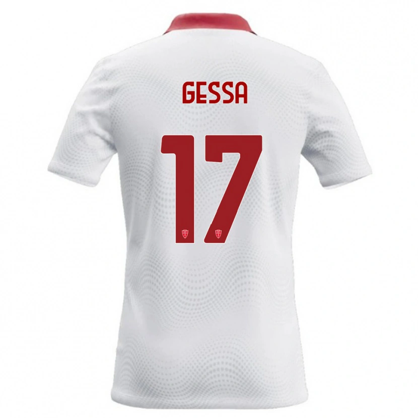 Danxen Damen Francesco Gessa #17 Weiß Rot Auswärtstrikot Trikot 2026/27 T-Shirt