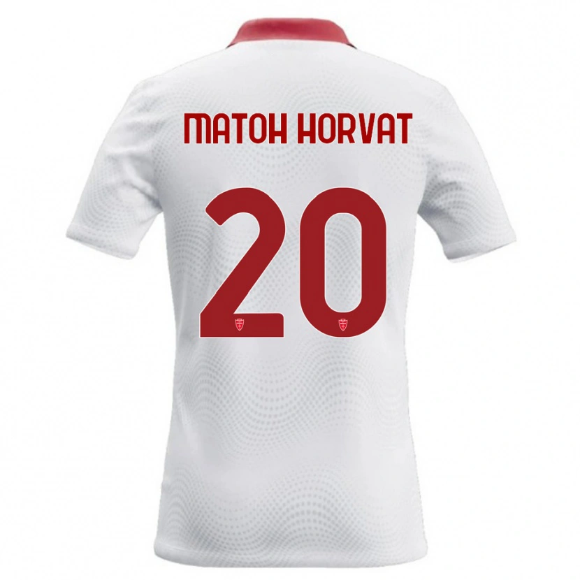 Danxen Damen Liam Matoh Horvat #20 Weiß Rot Auswärtstrikot Trikot 2026/27 T-Shirt