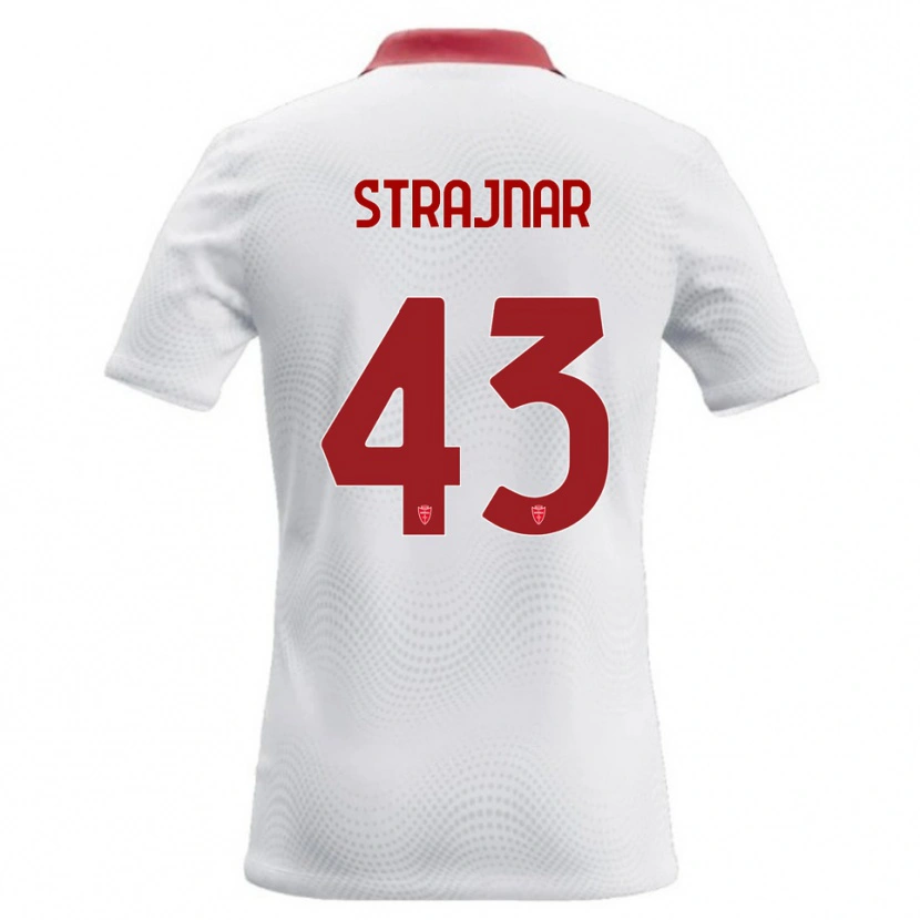 Danxen Damen Aljaz Strajnar #43 Weiß Rot Auswärtstrikot Trikot 2026/27 T-Shirt