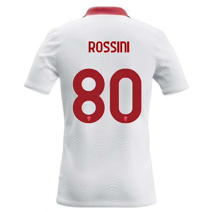 Danxen Damen Luca Rossini #80 Weiß Rot Auswärtstrikot Trikot 2026/27 T-Shirt