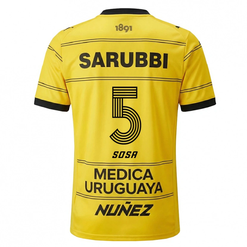 Danxen Damen Ignacio Sosa #5 Gelb Schwarz Auswärtstrikot Trikot 2026/27 T-Shirt