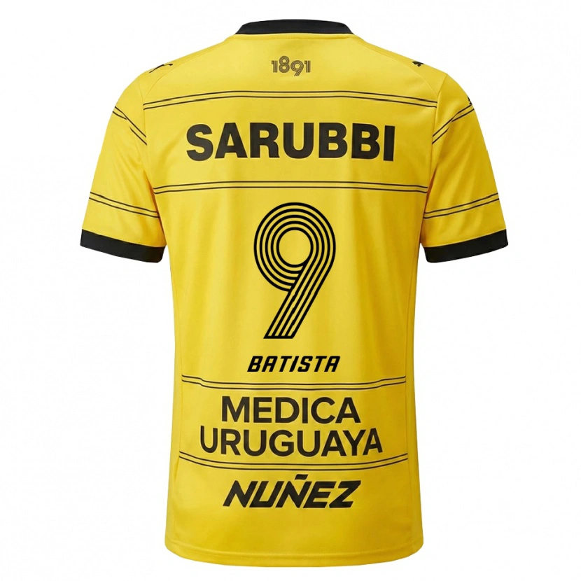 Danxen Damen Facundo Batista #9 Gelb Schwarz Auswärtstrikot Trikot 2026/27 T-Shirt