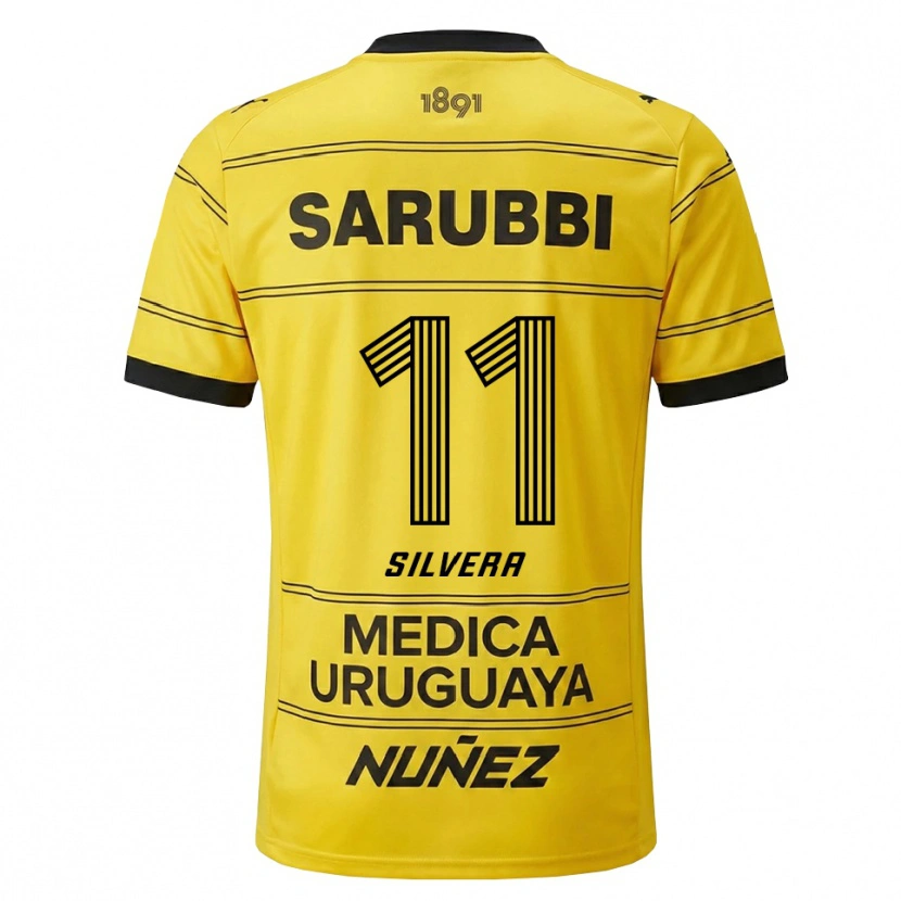 Danxen Damen Maximiliano Silvera #11 Gelb Schwarz Auswärtstrikot Trikot 2026/27 T-Shirt