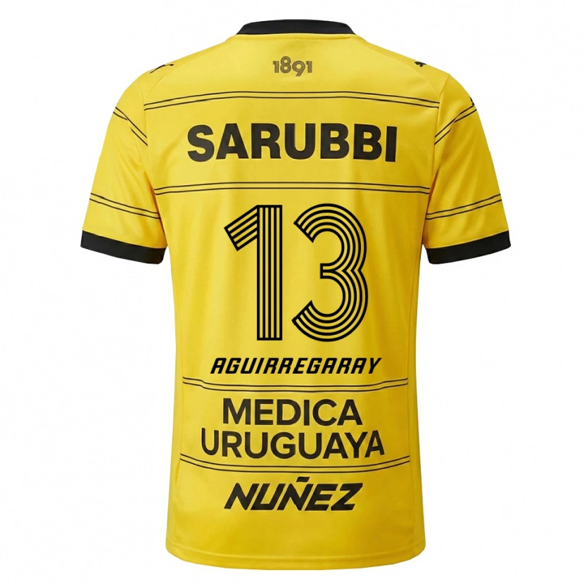 Danxen Damen Matías Aguirregaray #13 Gelb Schwarz Auswärtstrikot Trikot 2026/27 T-Shirt