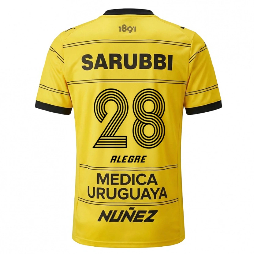 Danxen Damen Ignacio Alegre #28 Gelb Schwarz Auswärtstrikot Trikot 2026/27 T-Shirt