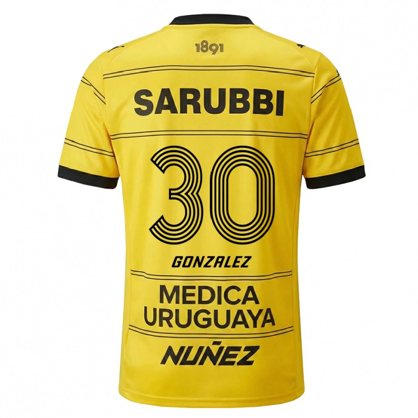 Danxen Damen Ángel González #30 Gelb Schwarz Auswärtstrikot Trikot 2026/27 T-Shirt
