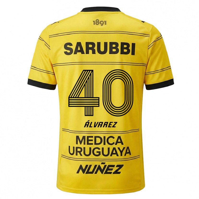 Danxen Damen Brandon Álvarez #40 Gelb Schwarz Auswärtstrikot Trikot 2026/27 T-Shirt