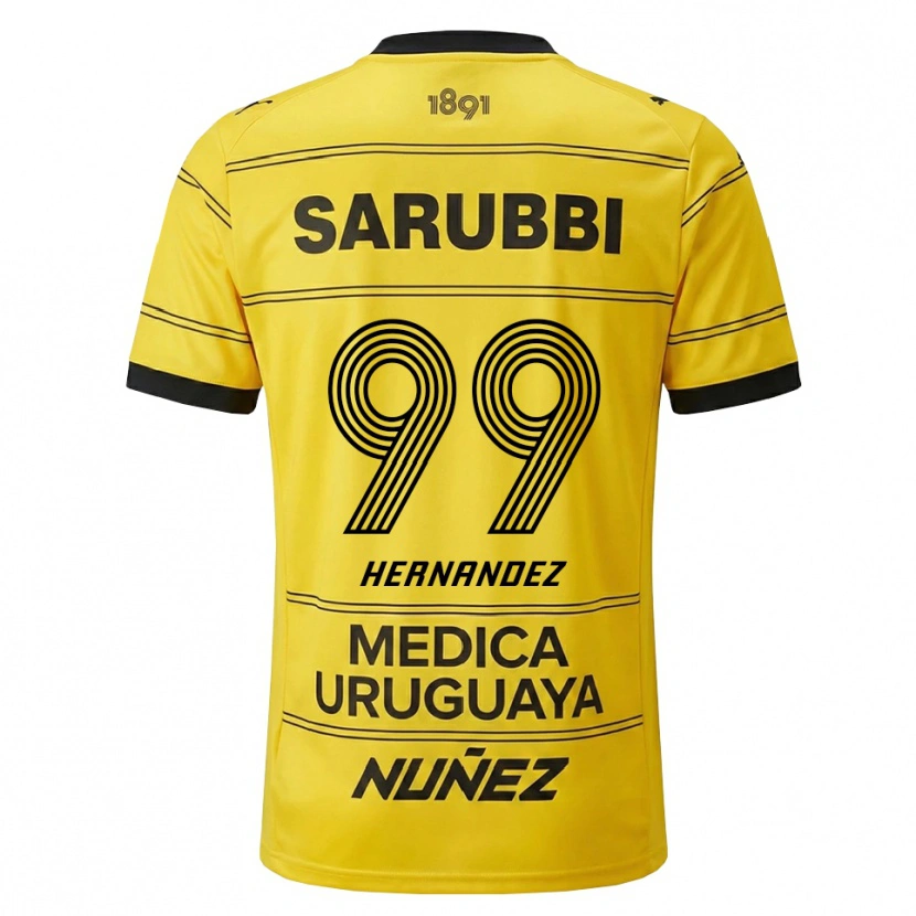 Danxen Damen Abel Hernández #99 Gelb Schwarz Auswärtstrikot Trikot 2026/27 T-Shirt