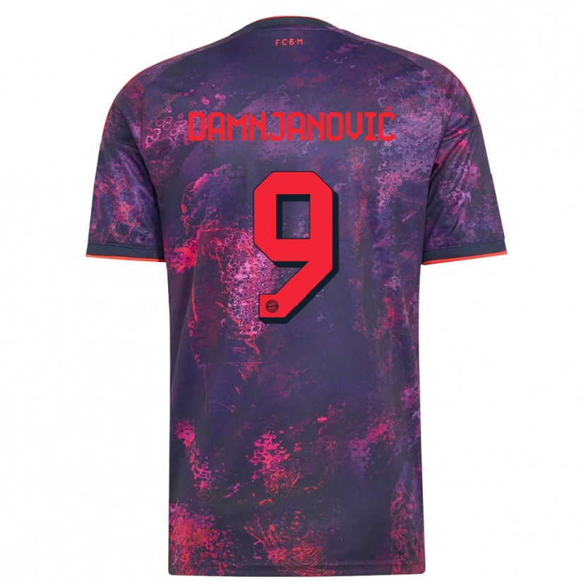 Danxen Damen Jovana Damnjanović #9 Lila Rot Ausweichtrikot Trikot 2026/27 T-Shirt