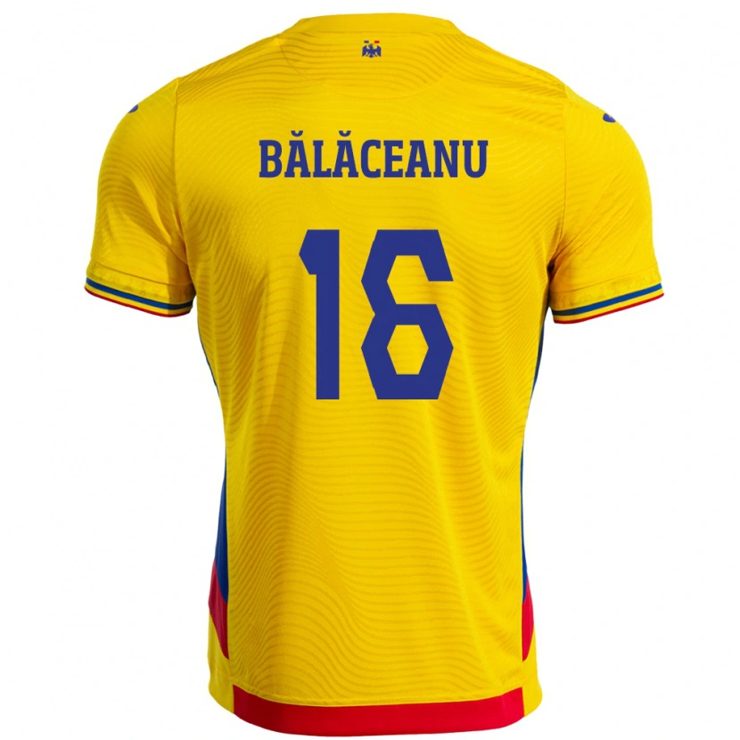 Danxen Kinder Rumänische Ioana Bălăceanu #16 Gelb Heimtrikot Trikot 24-26 T-Shirt
