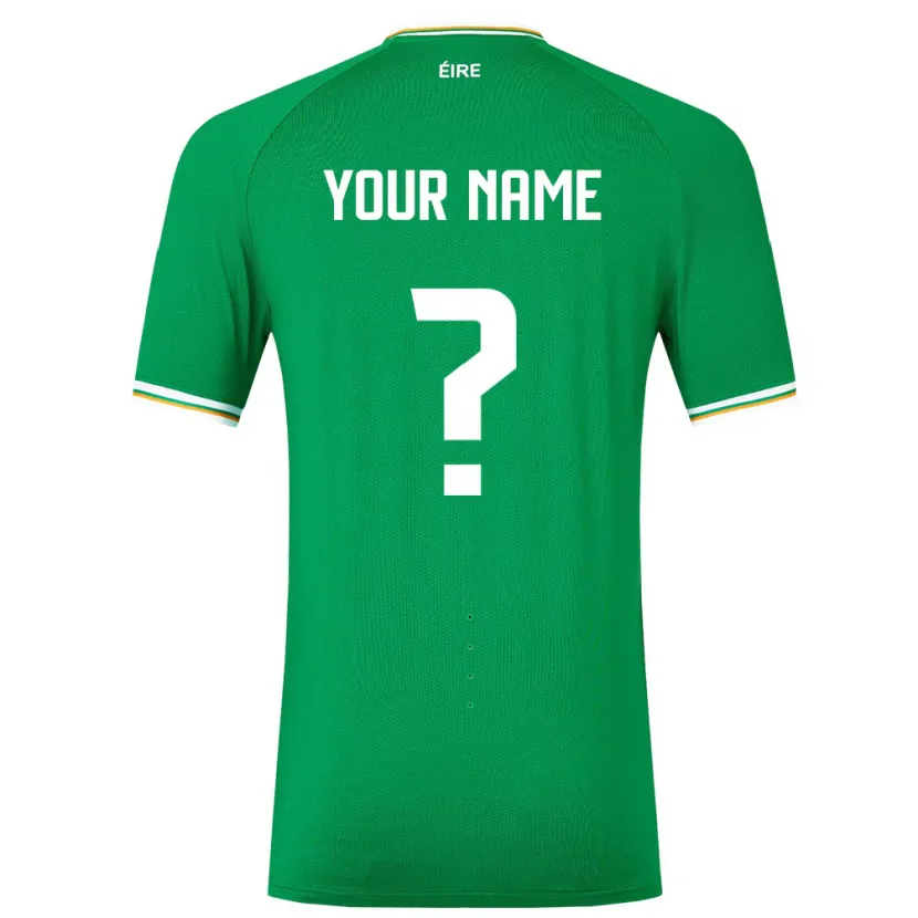 Danxen Kinder Irische Ihren Namen #0 Grün Heimtrikot Trikot 24-26 T-Shirt