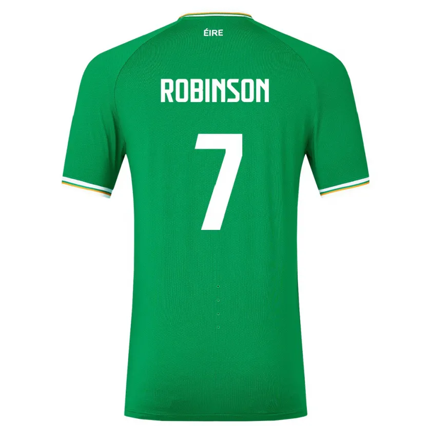 Danxen Kinder Irische Callum Robinson #7 Grün Heimtrikot Trikot 24-26 T-Shirt