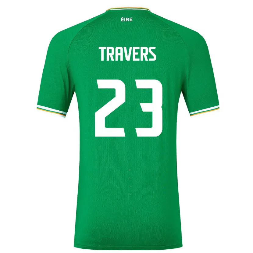 Danxen Kinder Irische Mark Travers #23 Grün Heimtrikot Trikot 24-26 T-Shirt