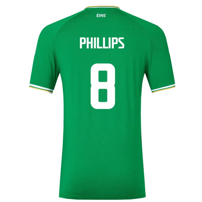 Danxen Kinder Irische Killian Phillips #8 Grün Heimtrikot Trikot 24-26 T-Shirt