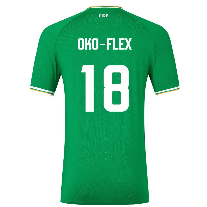 Danxen Kinder Irische Armstrong Oko-Flex #18 Grün Heimtrikot Trikot 24-26 T-Shirt