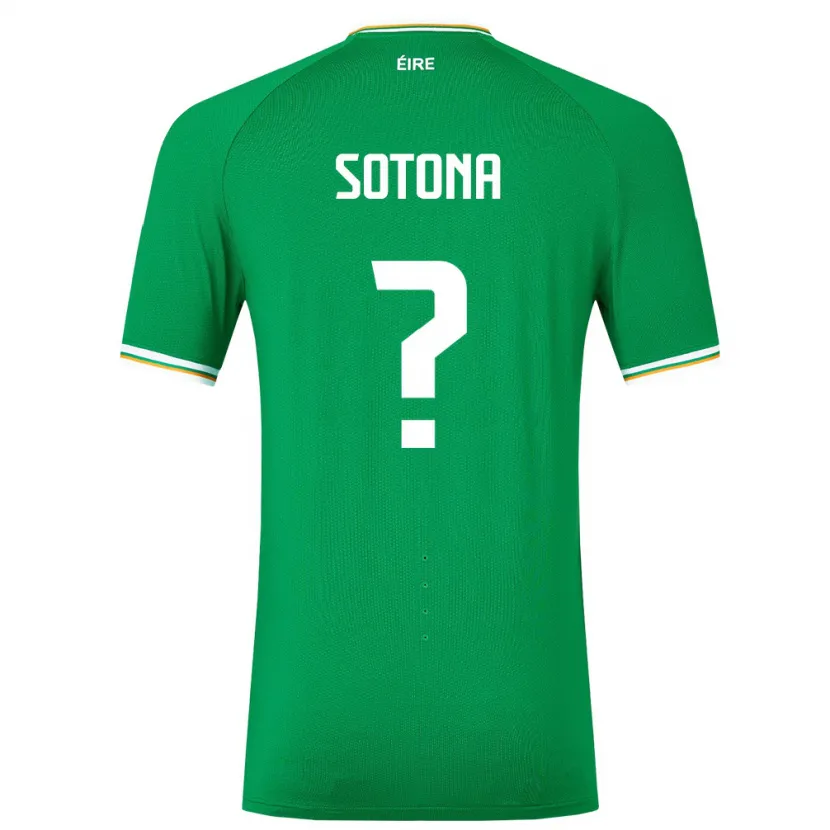 Danxen Kinder Irische Deji Sotona #0 Grün Heimtrikot Trikot 24-26 T-Shirt