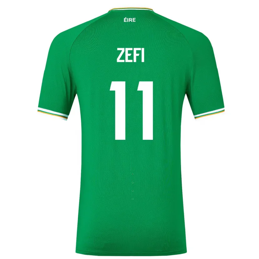 Danxen Kinder Irische Kevin Zefi #11 Grün Heimtrikot Trikot 24-26 T-Shirt