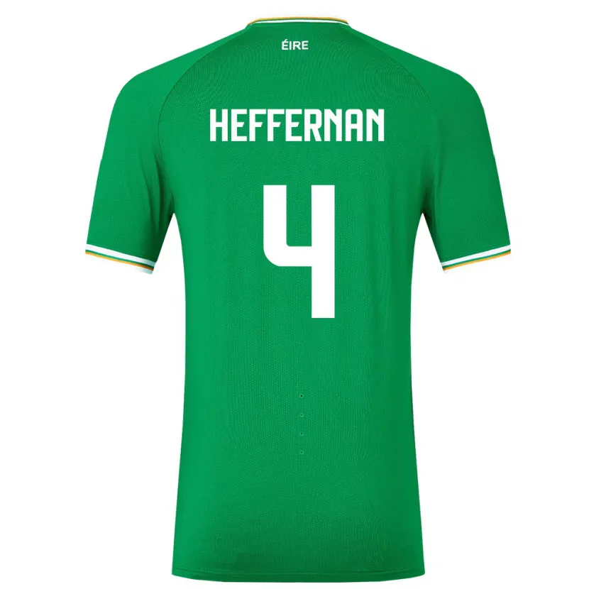 Danxen Kinder Irische Cathal Heffernan #4 Grün Heimtrikot Trikot 24-26 T-Shirt