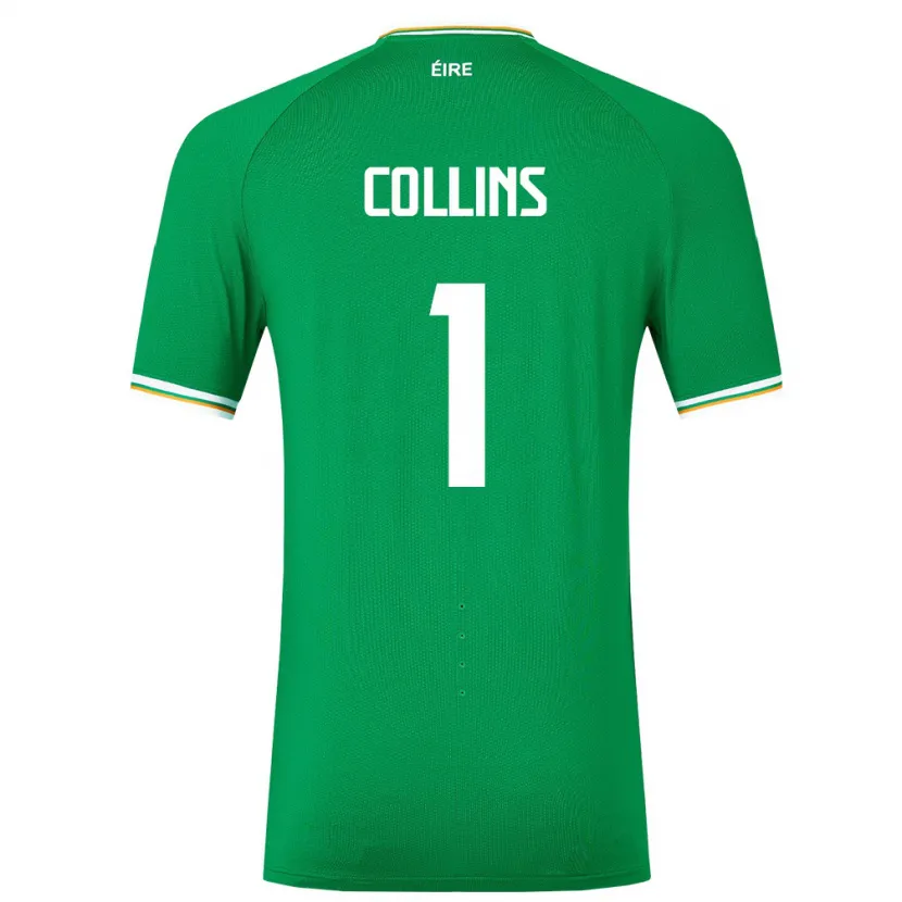 Danxen Kinder Irische Joe Collins #1 Grün Heimtrikot Trikot 24-26 T-Shirt
