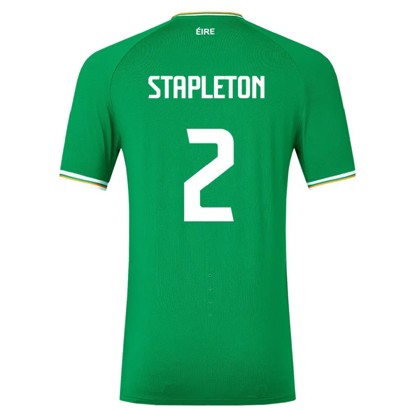 Danxen Kinder Irische Jessie Stapleton #2 Grün Heimtrikot Trikot 24-26 T-Shirt