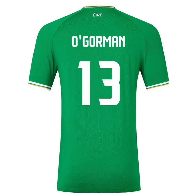 Danxen Kinder Irische Áine O'gorman #13 Grün Heimtrikot Trikot 24-26 T-Shirt