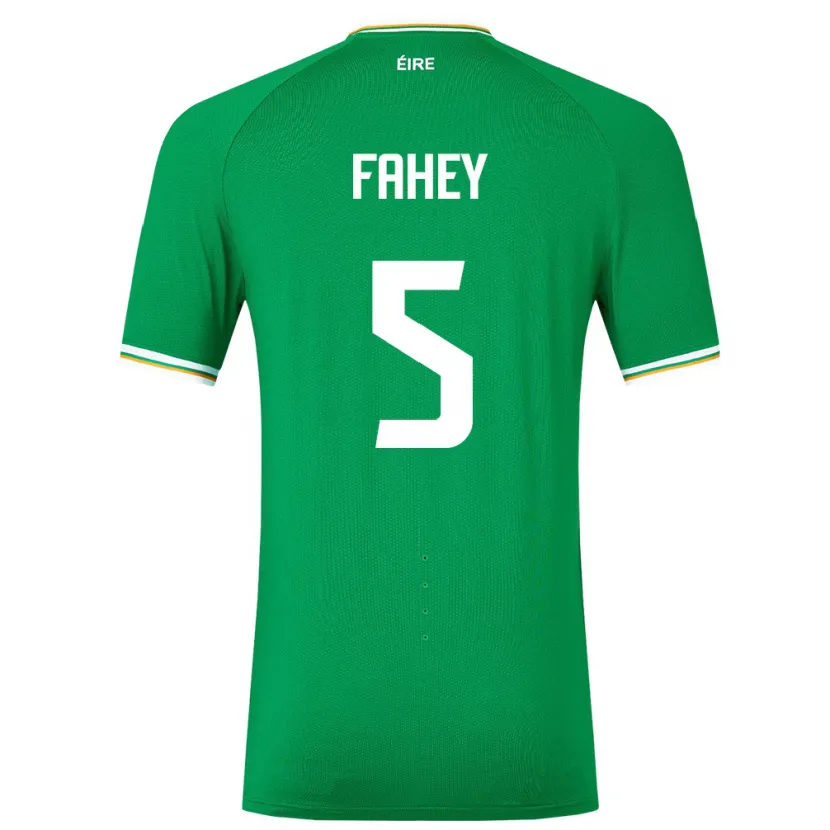Danxen Kinder Irische Niamh Fahey #5 Grün Heimtrikot Trikot 24-26 T-Shirt